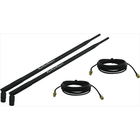 Super Power Supply Super Power Supply 010-SPS-05001 2 X 9Dbi 2.4Ghz 5Ghz Dual Band Wifi Rp-Sma Antenna 010-SPS-05001